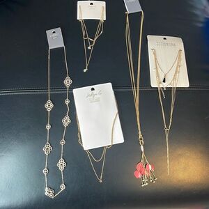 Long Necklaces. NEW.  Worth $148